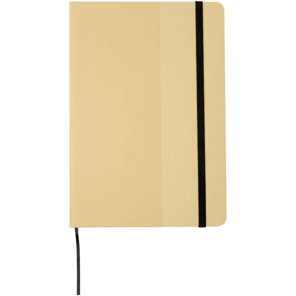 Nelida A5 recycled cardboard hard cover notebook Crna