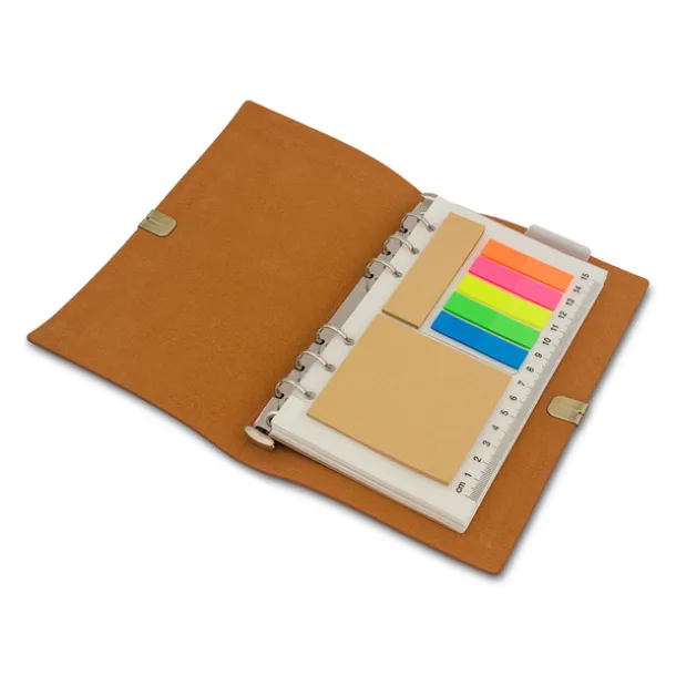 FORLI retro notebook with note cards Brown