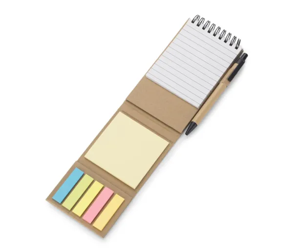 ZENTO Note cards set with pen Notes: 2470C długopis: 467C