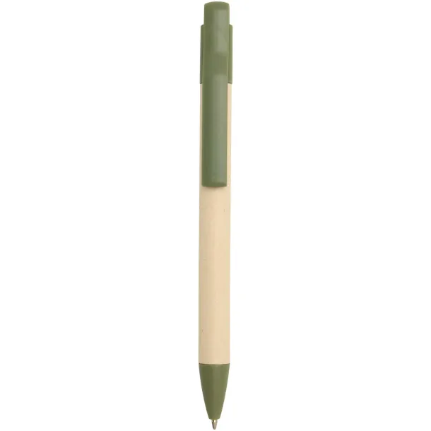 Liliana sugarcane paper ballpoint pen (blue ink) Heather green