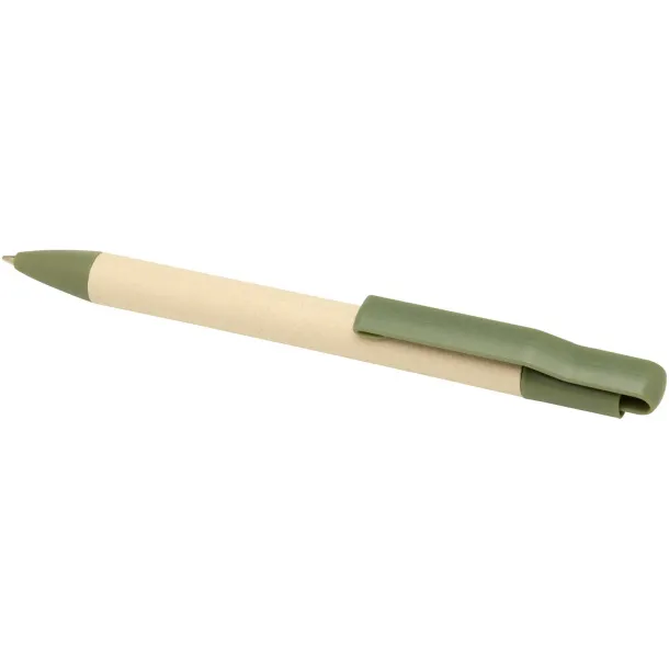 Liliana sugarcane paper ballpoint pen (blue ink) Heather green
