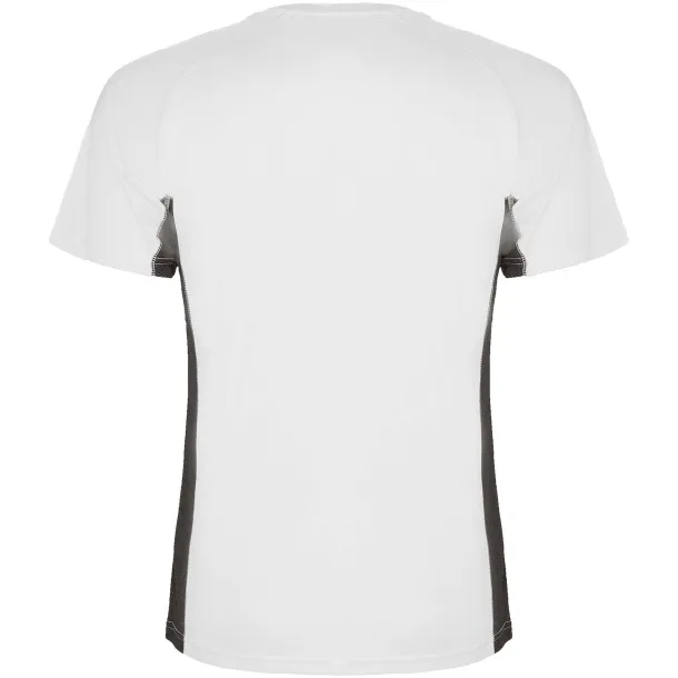 Shanghai short sleeve kids sports t-shirt - Roly White Dark Lead