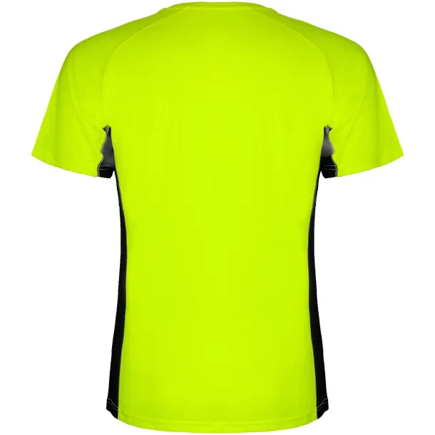 Shanghai short sleeve kids sports t-shirt - Roly Fluor Green Crna