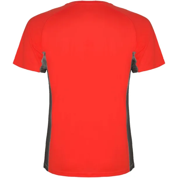 Shanghai short sleeve kids sports t-shirt - Roly Red Dark Lead
