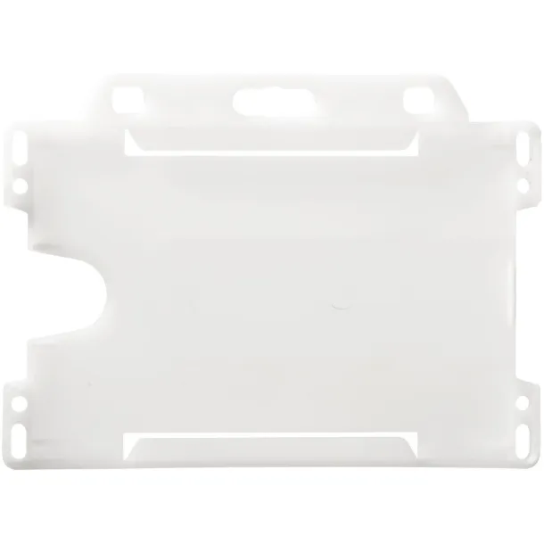 Vega recycled plastic card holder Frosted Clear