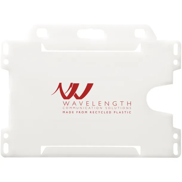 Vega recycled plastic card holder Frosted Clear