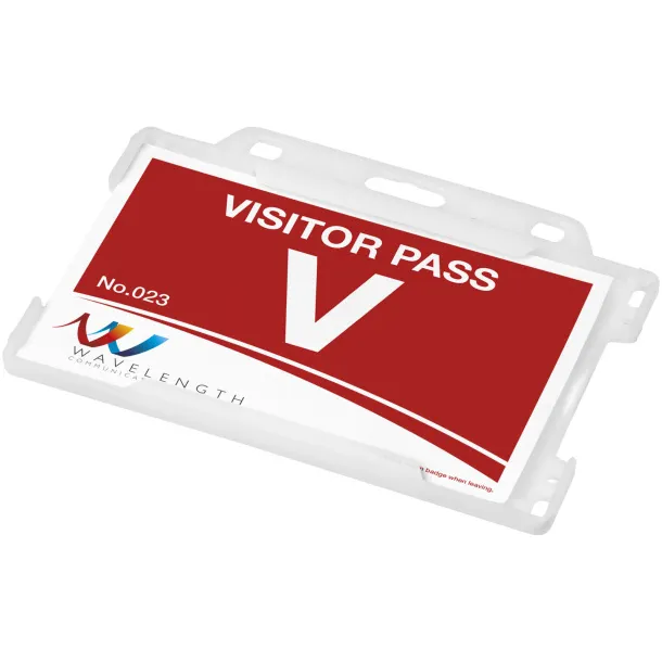 Vega recycled plastic card holder Frosted white