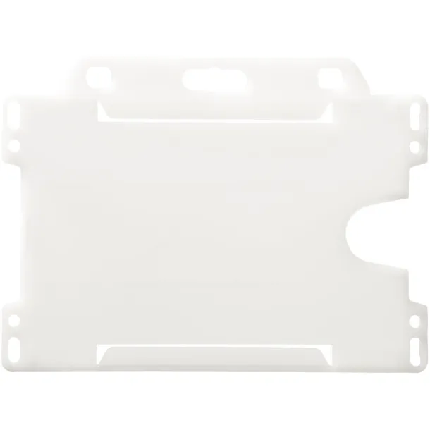 Vega recycled plastic card holder Frosted Clear