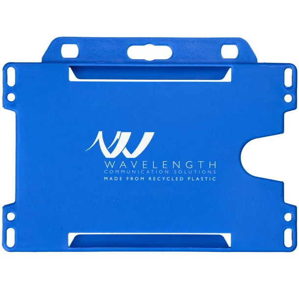 Vega recycled plastic card holder Blue