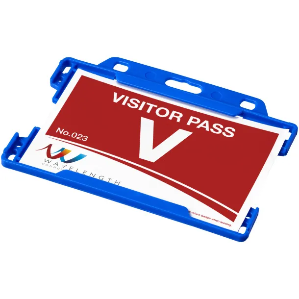 Vega recycled plastic card holder Blue