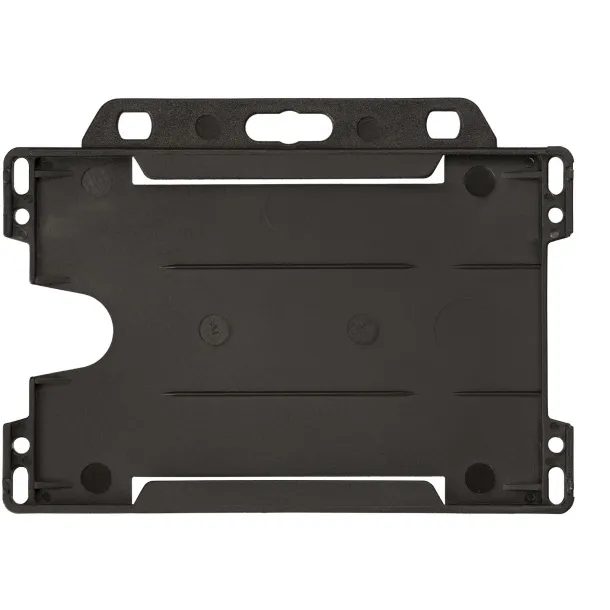 Vega držač kartice od reciklirane plastike Solid black