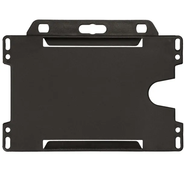 Vega držač kartice od reciklirane plastike Solid black