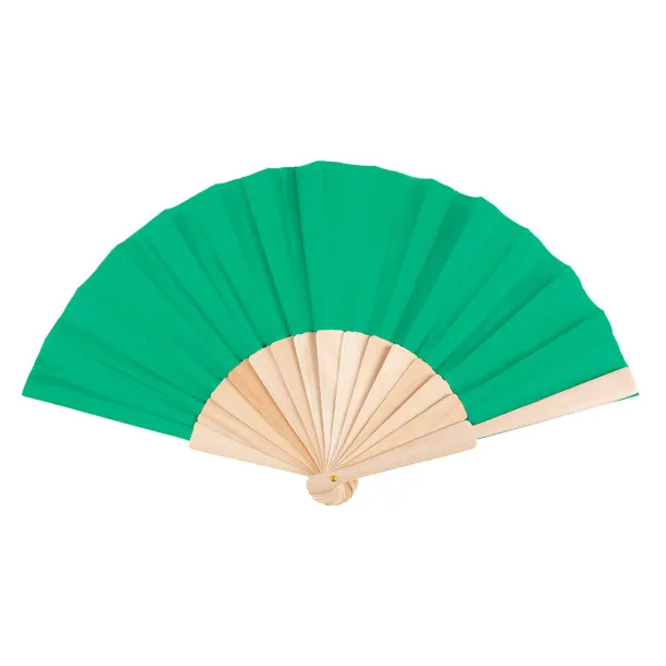 GEISHA RPET hand fan Kelly green