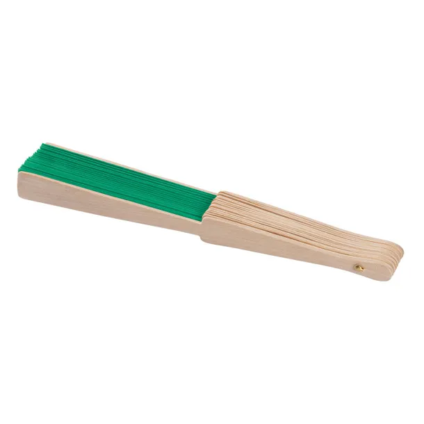 GEISHA RPET hand fan Kelly green