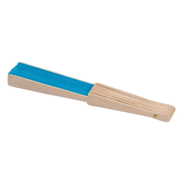 GEISHA RPET hand fan Turquoise