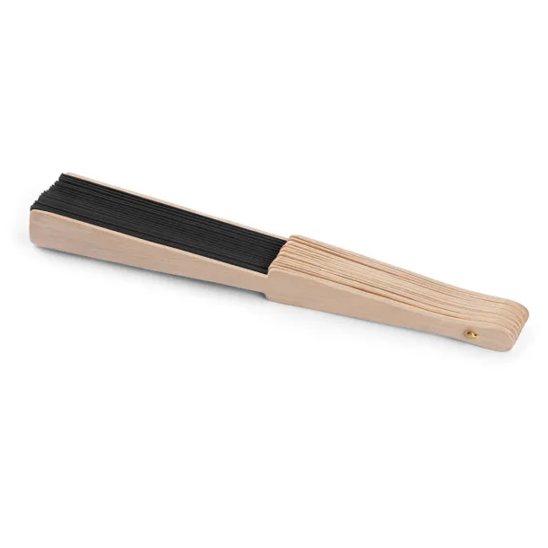GEISHA RPET hand fan Black