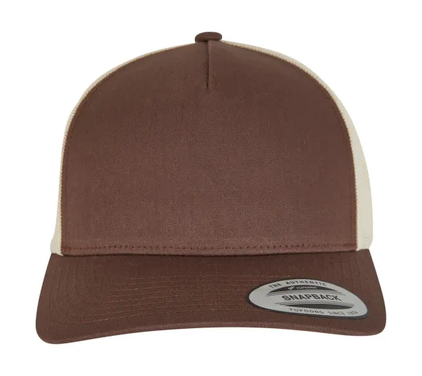  5-Panel Retro Trucker 2-Tone Cap - Flexfit Mustang Beige