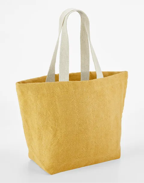 torba za plažu od meke isprane jute - Westford Mill Saffron