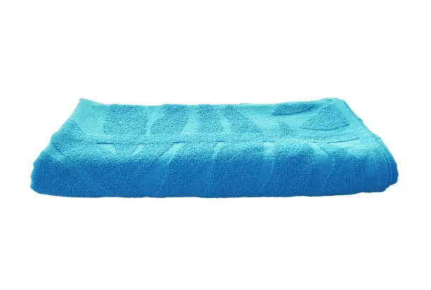 OLIMA jacquard ručnik za plažu - Olima Caribbean Blue