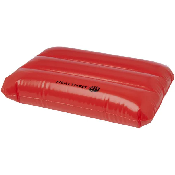 Sunny inflatable beach pillow Red