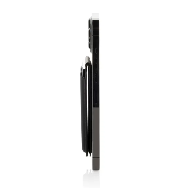 Magstand Magstand RCS recycled PU magnetic phone wallet with stand - Swiss Peak Black 