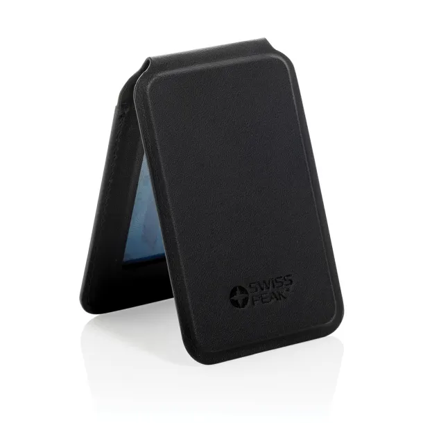 Magstand Magstand RCS recycled PU magnetic phone wallet with stand - Swiss Peak Black 