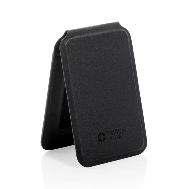 Magstand Magstand RCS recycled PU magnetic phone wallet with stand - Swiss Peak Black 