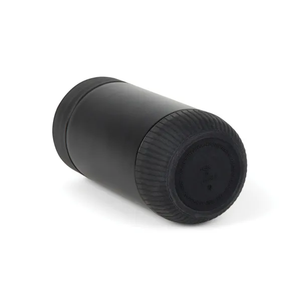 VINGA Erie  RCS recycled SS push mug 350 ML - Vinga Black Black