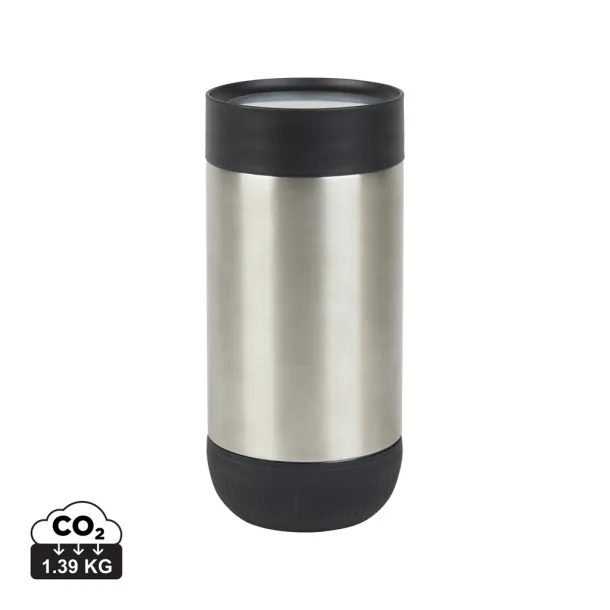 VINGA Erie  RCS recycled SS push mug 350 ML - Vinga Silver Black