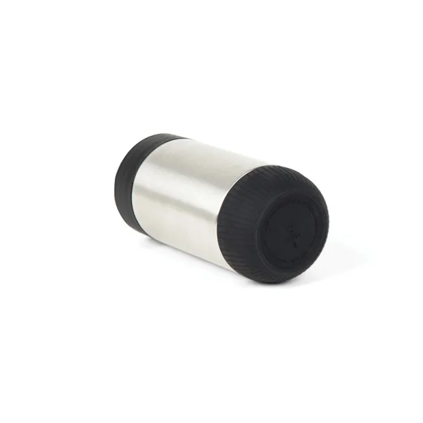VINGA Erie  RCS recycled SS push mug 350 ML - Vinga Silver Black
