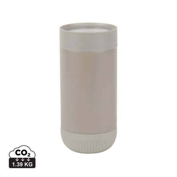VINGA Erie šalica na potisak od RCS recikliranog nehrđajućeg čelika, 350 ml - Vinga brown brown