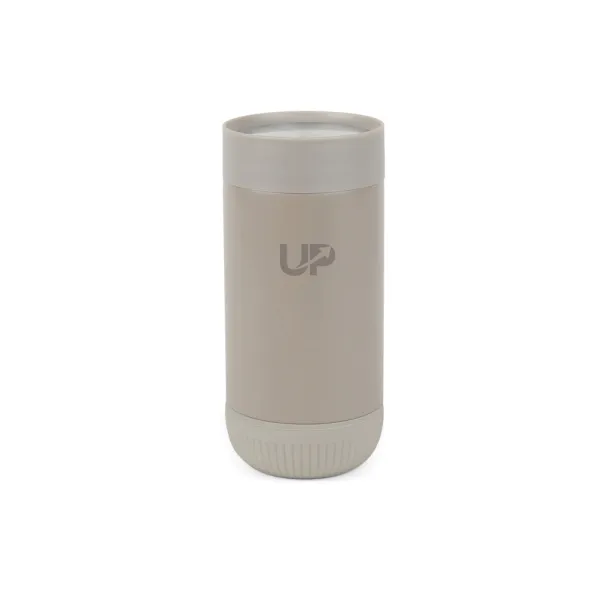 VINGA Erie  RCS recycled SS push mug 350 ML - Vinga brown brown