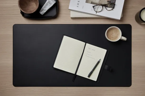 VINGA Timo PU RCS RPET desk pad - Vinga Black 