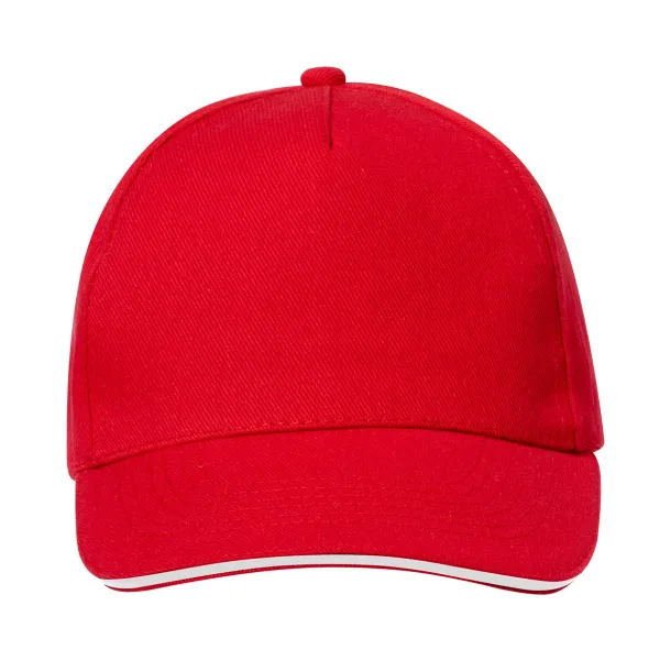 Aaron RPET baseball cap Red