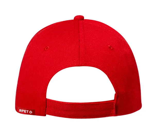 Aaron RPET baseball cap Red