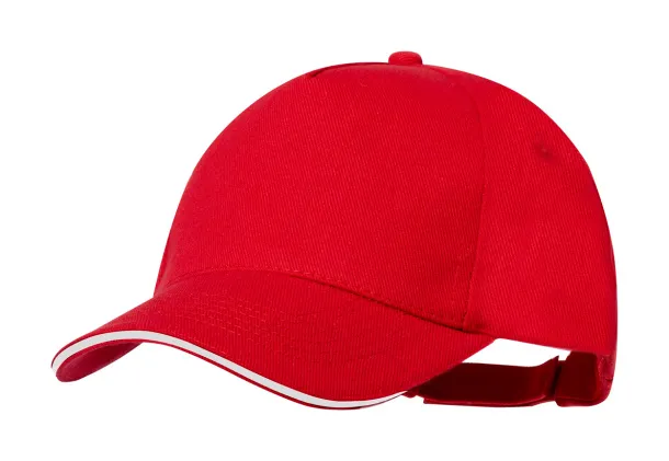Aaron RPET baseball cap Red