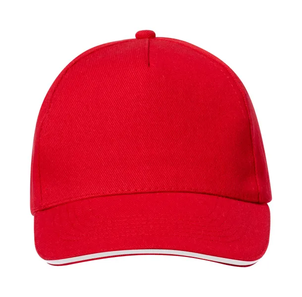 Aaron RPET baseball cap Red