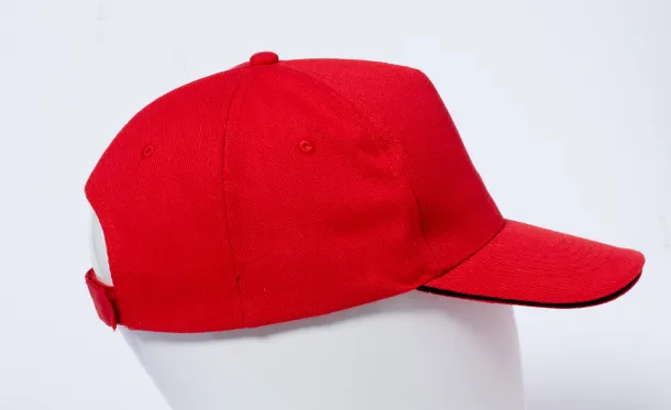 Aaron RPET baseball cap Red