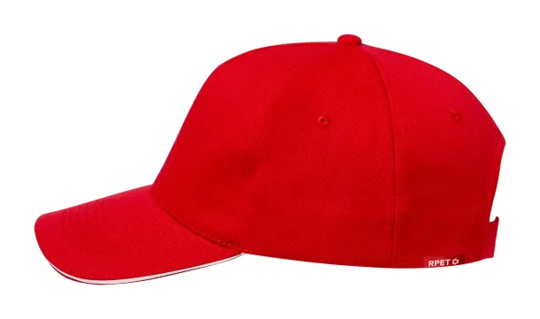 Aaron RPET baseball cap Red