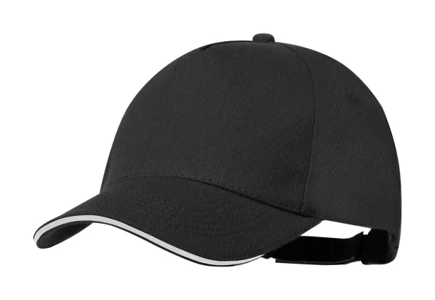 Aaron RPET baseball cap Black