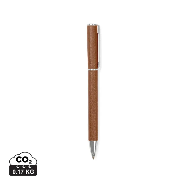 VINGA Timo RCS recycled aluminium pen - Vinga brown 