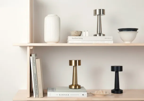VINGA Maris RCS recycled ABS table lamp - Vinga Gold 