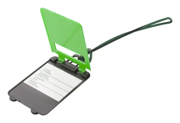Glasgow luggage tag Lime green