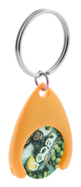 Nelly trolley coin keyring Orange