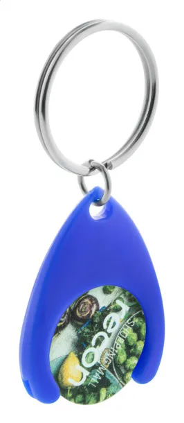 Nelly trolley coin keyring Blue
