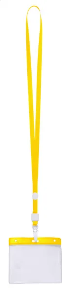 Ballek badge lanyard Yellow Transparent