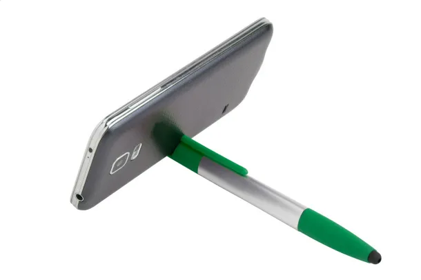 Handy touch ballpoint pen Green Silver