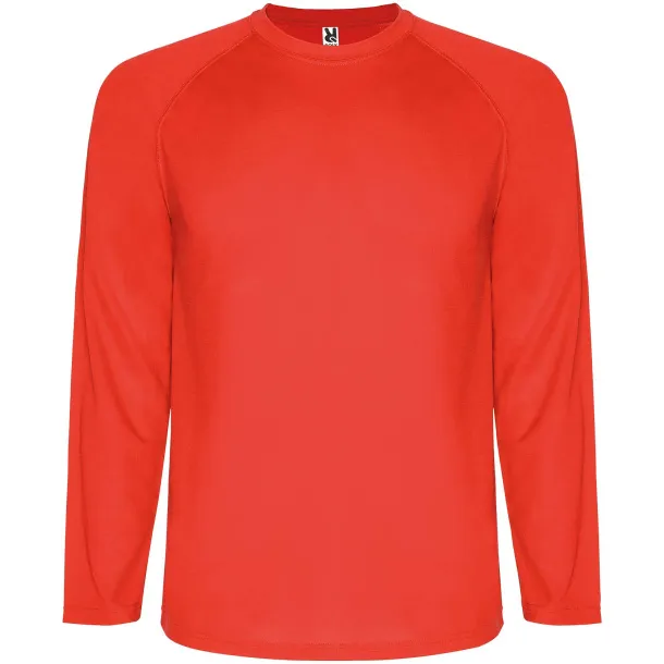 Montecarlo long sleeve men's sports t-shirt - Roly Red