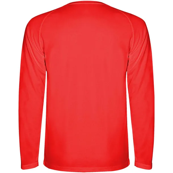 Montecarlo long sleeve men's sports t-shirt - Roly Red