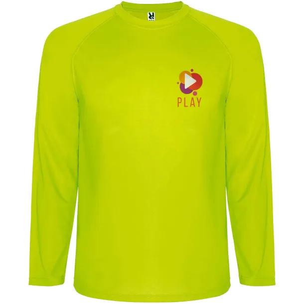 Montecarlo muška sportska majica dugih rukava - Roly Fluor Yellow